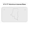 4 X 7 Aluminum License Plate  Thumbnail