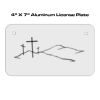 4 X 7 Aluminum License Plate  Thumbnail