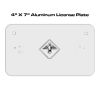 4 X 7 Aluminum License Plate  Thumbnail