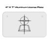 4 X 7 Aluminum License Plate  Thumbnail