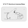 4 X 7 Aluminum License Plate  Thumbnail