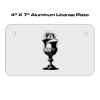 4 X 7 Aluminum License Plate  Thumbnail