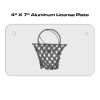 4 X 7 Aluminum License Plate  Thumbnail