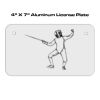 4 X 7 Aluminum License Plate  Thumbnail