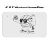 4 X 7 Aluminum License Plate  Thumbnail