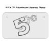 4 X 7 Aluminum License Plate  Thumbnail