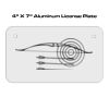 4 X 7 Aluminum License Plate  Thumbnail