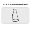 4 X 7 Aluminum License Plate  Thumbnail