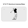 4 X 7 Aluminum License Plate  Thumbnail