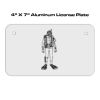 4 X 7 Aluminum License Plate  Thumbnail