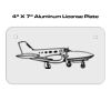 4 X 7 Aluminum License Plate  Thumbnail