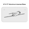 4 X 7 Aluminum License Plate  Thumbnail
