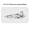 4 X 7 Aluminum License Plate  Thumbnail