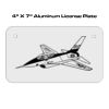 4 X 7 Aluminum License Plate  Thumbnail