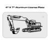 4 X 7 Aluminum License Plate  Thumbnail
