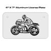4 X 7 Aluminum License Plate  Thumbnail