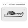 4 X 7 Aluminum License Plate  Thumbnail