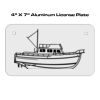 4 X 7 Aluminum License Plate  Thumbnail