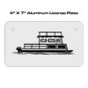 4 X 7 Aluminum License Plate  Thumbnail