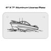 4 X 7 Aluminum License Plate  Thumbnail