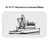 4 X 7 Aluminum License Plate  Thumbnail