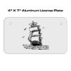 4 X 7 Aluminum License Plate  Thumbnail