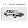 4 X 7 Aluminum License Plate  Thumbnail