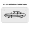 4 X 7 Aluminum License Plate  Thumbnail