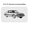 4 X 7 Aluminum License Plate  Thumbnail