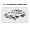 4 X 7 Aluminum License Plate  Thumbnail