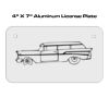 4 X 7 Aluminum License Plate  Thumbnail