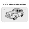 4 X 7 Aluminum License Plate  Thumbnail