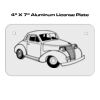 4 X 7 Aluminum License Plate  Thumbnail
