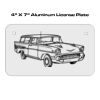 4 X 7 Aluminum License Plate  Thumbnail