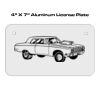 4 X 7 Aluminum License Plate  Thumbnail