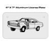 4 X 7 Aluminum License Plate  Thumbnail