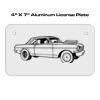 4 X 7 Aluminum License Plate  Thumbnail