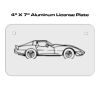 4 X 7 Aluminum License Plate  Thumbnail