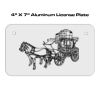 4 X 7 Aluminum License Plate  Thumbnail