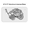 4 X 7 Aluminum License Plate  Thumbnail