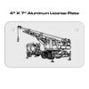 4 X 7 Aluminum License Plate  Thumbnail