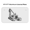 4 X 7 Aluminum License Plate  Thumbnail