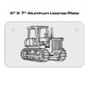 4 X 7 Aluminum License Plate  Thumbnail