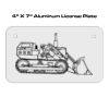 4 X 7 Aluminum License Plate  Thumbnail