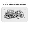 4 X 7 Aluminum License Plate  Thumbnail