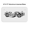 4 X 7 Aluminum License Plate  Thumbnail