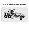 4 X 7 Aluminum License Plate  Thumbnail