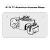 4 X 7 Aluminum License Plate  Thumbnail