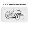 4 X 7 Aluminum License Plate  Thumbnail