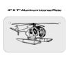 4 X 7 Aluminum License Plate  Thumbnail